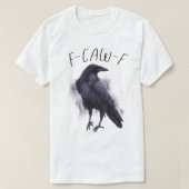 F-CAW-F Waterverf Raven - Pastel en humoristisch T-shirt (Design voorkant)