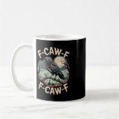 F-caw-f Zombie Crow Halloween Black Crow H Koffiemok (Links)