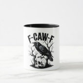 F-CAW-F Zwarte Kraai Zwarte Vogel Grappig Mok (Midden)
