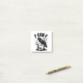 F-CAW-F Zwarte Kraai Zwarte Vogel Grappig Post-it® Notes (Op bureau)