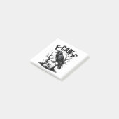 F-CAW-F Zwarte Kraai Zwarte Vogel Grappig Post-it® Notes (Schuin)