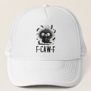 F-Caw-F Zwarte Kraai Zwarte Vogel Grappige Kraai F Trucker Pet