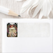 F. Champenois Imprimeur-Éditeur door Alfons Mucha Etiket (Insitu)