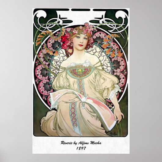 F. Champenois Imprimeur-Éditeur door Alfons Mucha Poster (Voorkant)