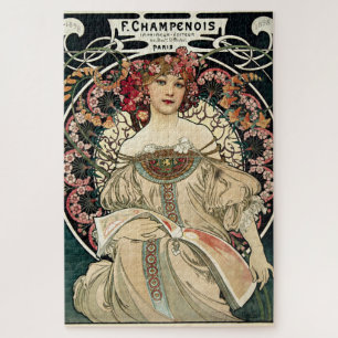 F. Champenois van Alphonse Mucha Legpuzzel