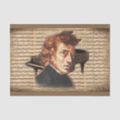 F. Chopin De Pianomeester met bladmuziek Tissuepapier (Voorkant)