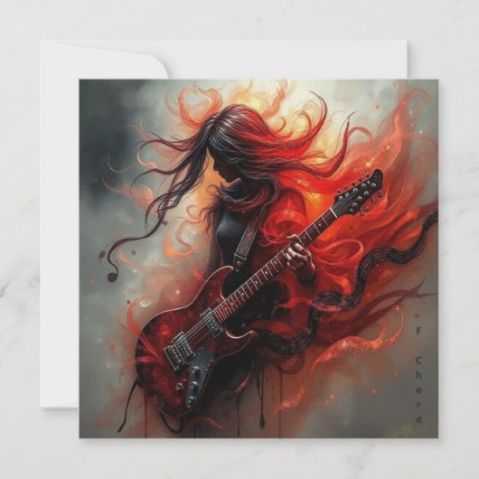 F Chord - AI Digital Art Print (Voorkant)