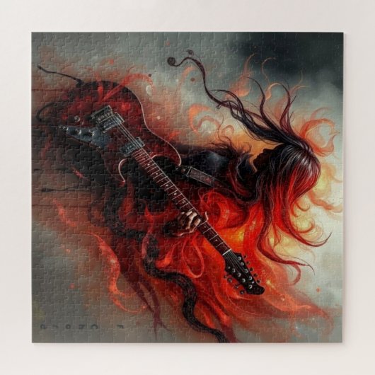 F Chord - AI Digital Art Print Legpuzzel (Horizontaal)