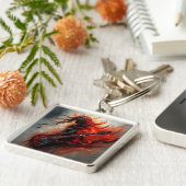 F Chord - AI Digital Art Print Sleutelhanger (Zijkant)