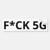 F*CK 5G BUMPERSTICKER (Voorkant)