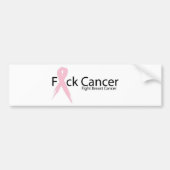 F*ck Breast Cancer Bumpersticker (Voorkant)
