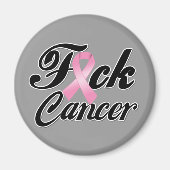 F*CK Breast Cancer Shirten Magneet (Voorkant)