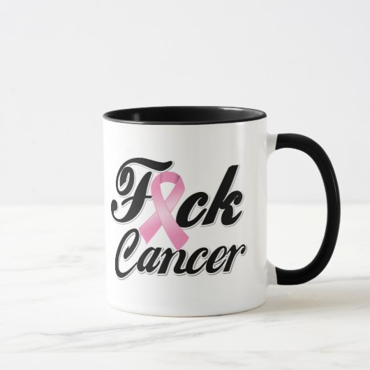 F*CK Breast Cancer Shirten Mok (Rechts)