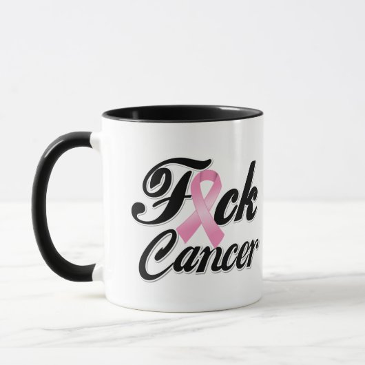 F*CK Breast Cancer Shirten Mok (Links)