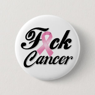 F*CK Breast Cancer Shirten Ronde Button 5,7 Cm