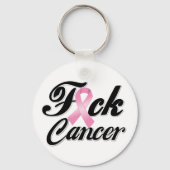 F*CK Breast Cancer Shirten Sleutelhanger (Voorkant)