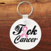 F*CK Breast Cancer Shirten Sleutelhanger (Voorkant)