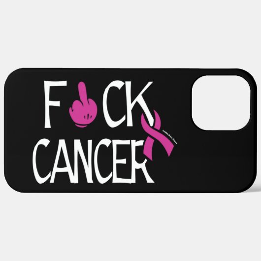 F#CK CANCER... Breast kanker Case-Mate iPhone Case (Achterkant (horizontaal))