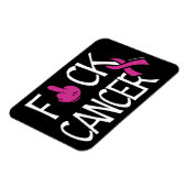 F#CK CANCER... Breast kanker Magneet (Linkerzijde)