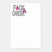 F#CK CANCER... Breast kanker Post-it® Notes (Voorkant)