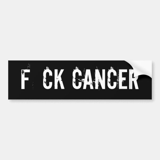 F CK CANCER BUMPERSTICKER (Voorkant)