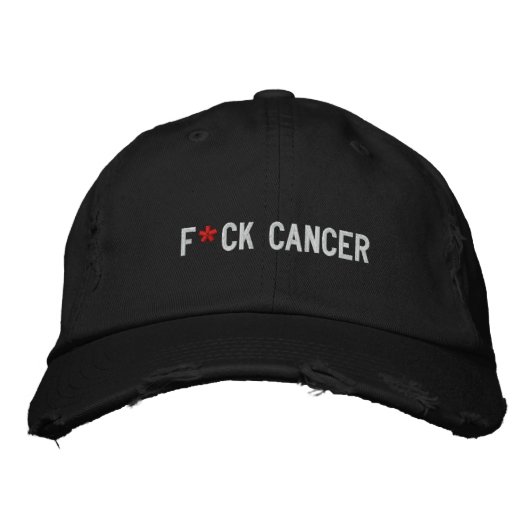 F*CK CANCER GEBORDUURDE PET (Voorkant)