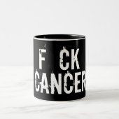 F CK CANCER-mok Tweekleurige Koffiemok (Center)