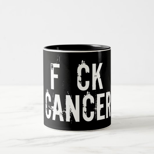 F CK CANCER-mok Tweekleurige Koffiemok (Center)