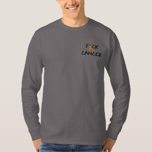 F*ck Cancer Oranje Awareness Ribbon T-shirt