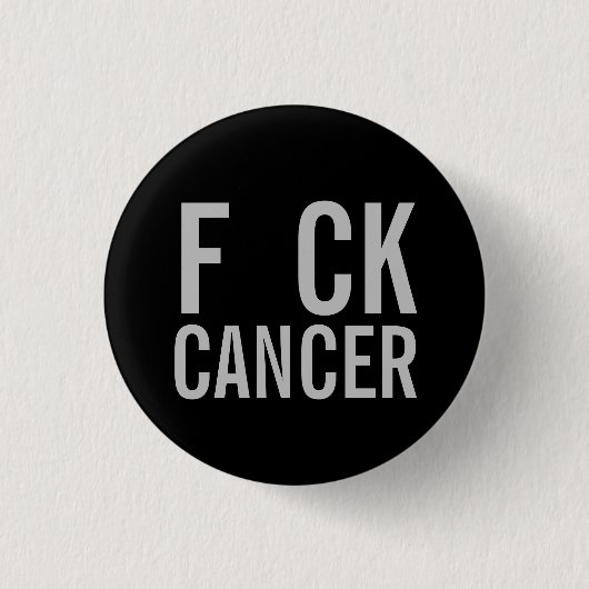 F CK CANCER RONDE BUTTON 3,2 CM (Voorkant)
