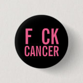 F CK CANCER RONDE BUTTON 3,2 CM (Voorkant)