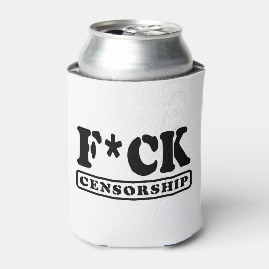 F*CK CENSUUR BLIKJESKOELER (Blikje Voorkant)