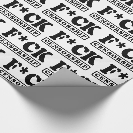 F*CK CENSUUR CADEAUPAPIER (Hoek)