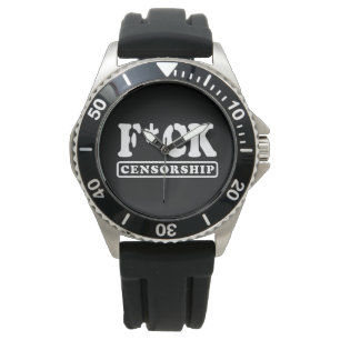 F*CK CENSUUR HORLOGE