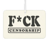 F*CK CENSUUR LUCHTVERFRISSER (Voorkant)