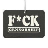 F*CK CENSUUR LUCHTVERFRISSER (Achterkant)