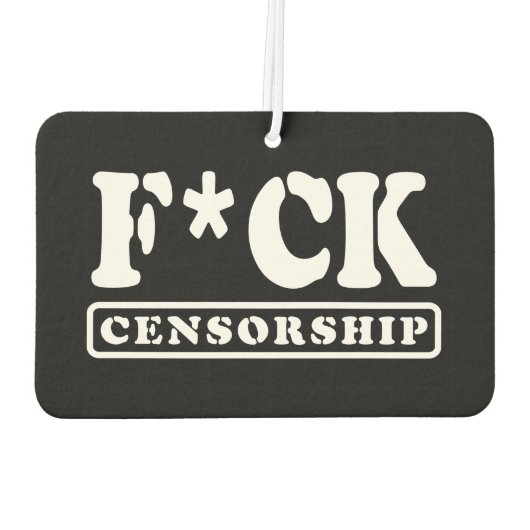 F*CK CENSUUR LUCHTVERFRISSER (Achterkant)