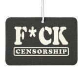 F*CK CENSUUR LUCHTVERFRISSER (Voorkant)
