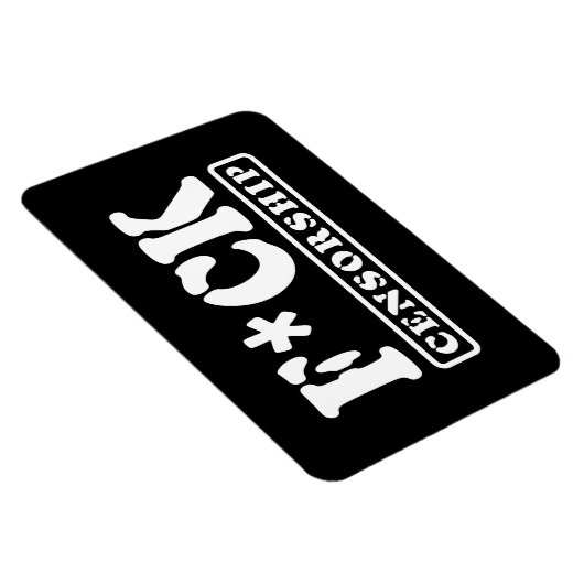 F*CK CENSUUR MAGNEET (Rechterzijde)