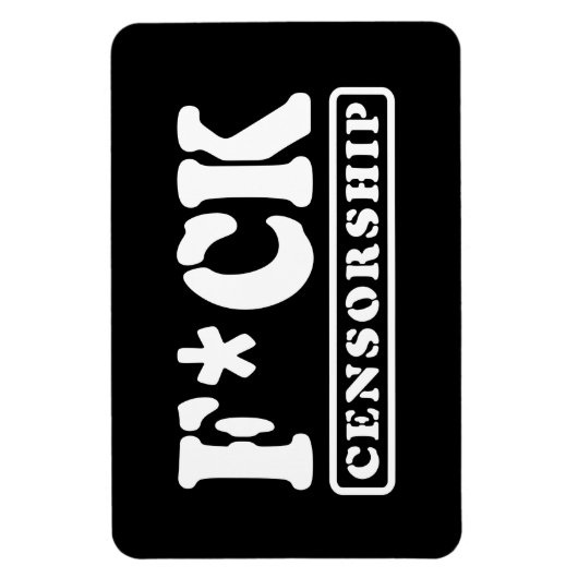 F*CK CENSUUR MAGNEET (Verticaal)