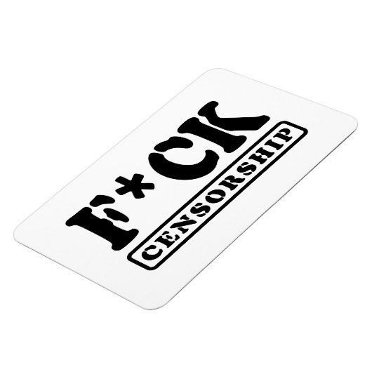 F*CK CENSUUR MAGNEET (Linkerzijde)