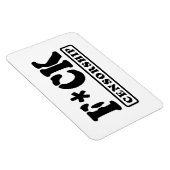 F*CK CENSUUR MAGNEET (Rechterzijde)