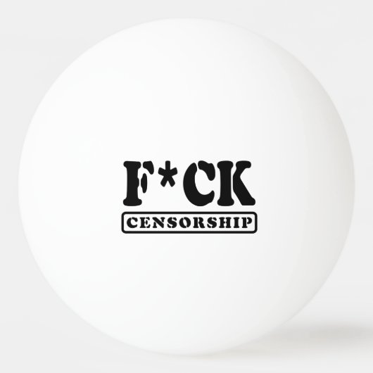 F*CK CENSUUR PINGPONGBAL (Achterkant)