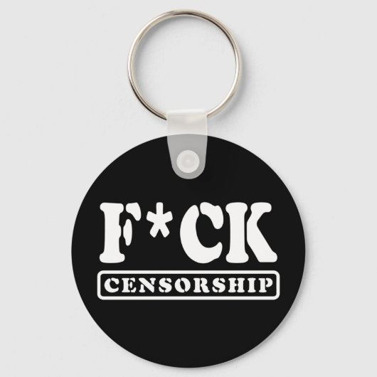 F*CK CENSUUR SLEUTELHANGER (Voorkant)