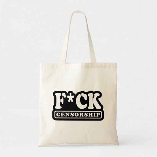 F*CK CENSUUR TOTE BAG (Voorkant)