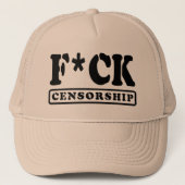 F*CK CENSUUR TRUCKER PET (Voorkant)