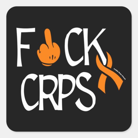 F#CK CRPS VIERKANTE STICKER (Voorkant)