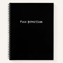 F*ck depressie Spiral Journal - Graffiti Notitieboek