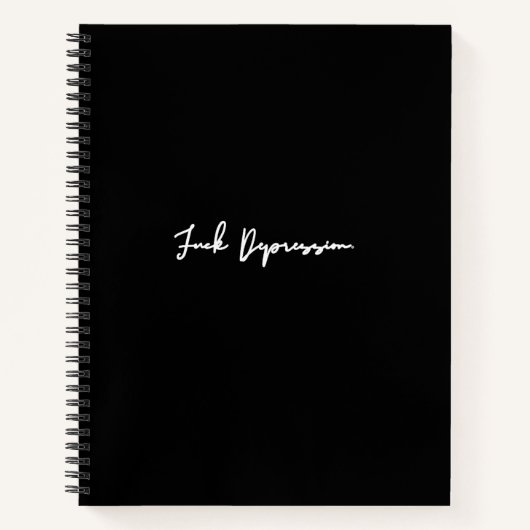 F*ck Depression Journal – Script Edition | CTFOD Notitieboek (Voorkant)