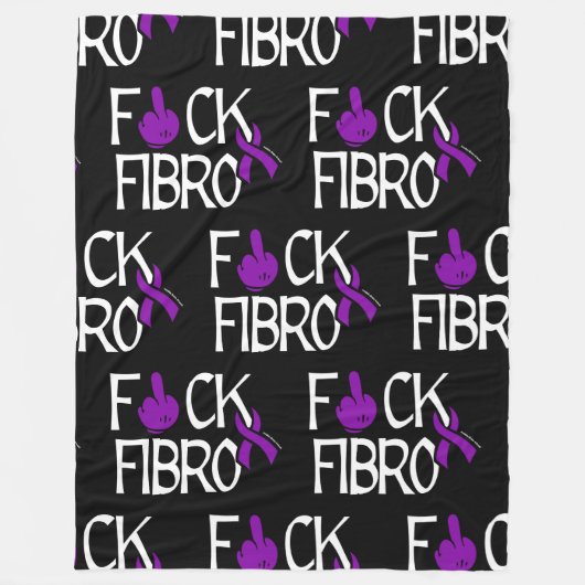 F#CK FIBRO FLEECE DEKEN (Voorkant)